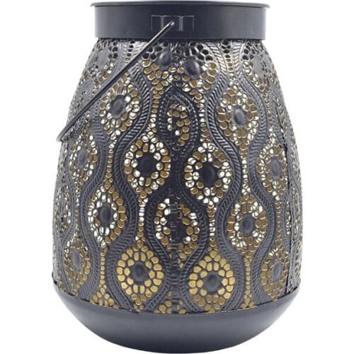 Solar Lantern Lights Hanging or Table Outdoor Solar Light Solar Landscape Light Metal Waterproof LED Table Solar Lamp for Home