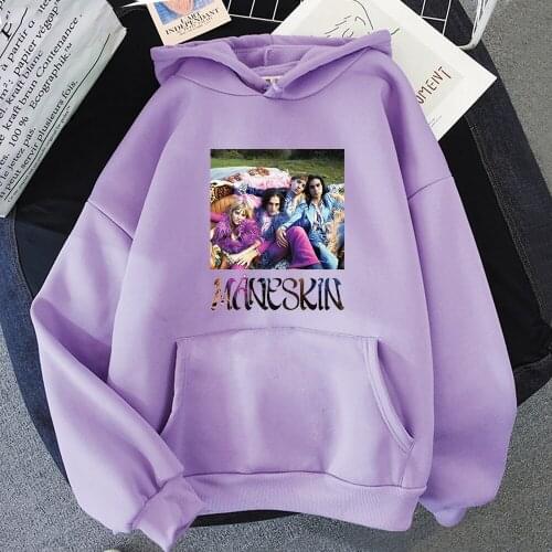 Maneskin Hoodie Sweatshirt Italian Singer Hoodies Harajuku Long Sleeve Streetwear Pullover Sudaderas para mujer Kawaii clothes