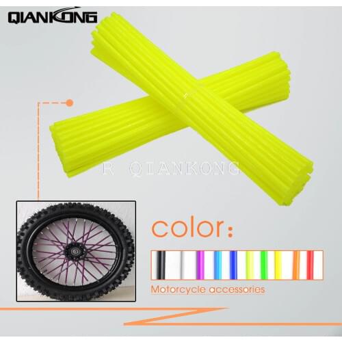 13 colors Universal Motorcycle Dirt Bike Enduro Off Road Wheel Rim Spoke Skins Covers For YAMAHA YZ65 YZ80 YZ85 YZ125 YZ250