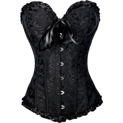 Retro Corset Tops Gothic Steampunk Shirts Sexy Lace Plus Size Lingerie Vintage Renaissance Medieval Victorian Body Shaper