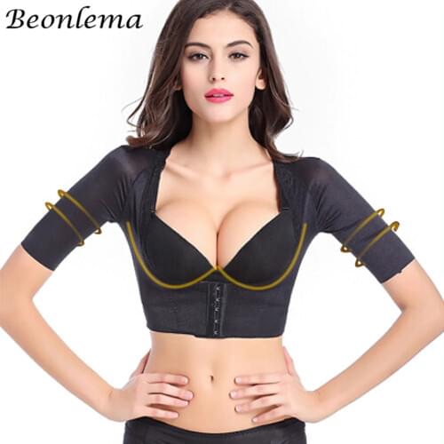 Beonlema Arm Shaper Women Body Shaper Bust Push Up Breast Shapers Tops Posture Adjust Breast Lift Shapewear Female Shaper XS-2XL