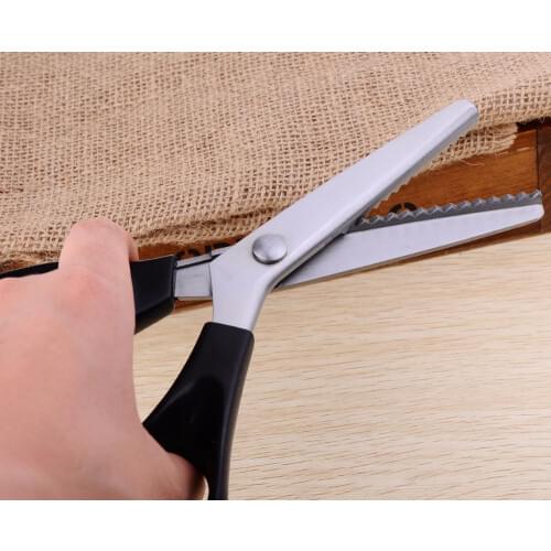Zigzag/Wave Lace Dressmakers Shears 23CM home Necessary Sewing Tools Tailors Scissors 3/5/7mm