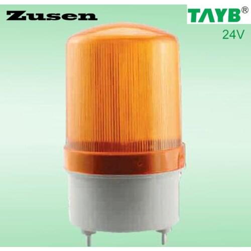 Zusen TB1101J 24v Alarm rolling Signal Warn Warning yellow LED Lamp with buzzer