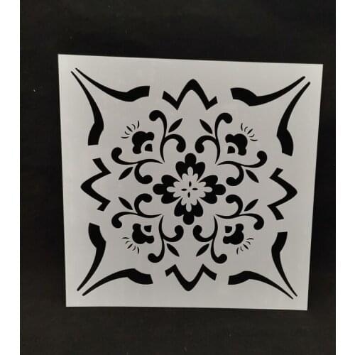 15*15 Flower Layering Stencils for Diy scrapbook/photo album Decorative Embossing coloring,painting stencil,home decor