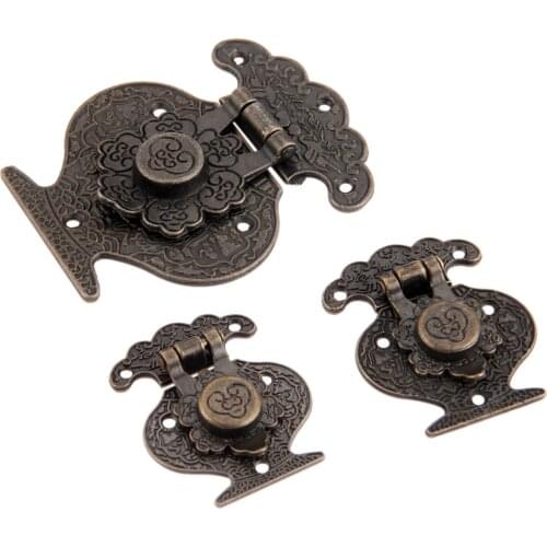 1x Butterfly Vintage Style Design Antique Bronze Hasp Latch Jewelry Wooden Box Lock Cabinet Buckle Case Locks Hardware Accessory