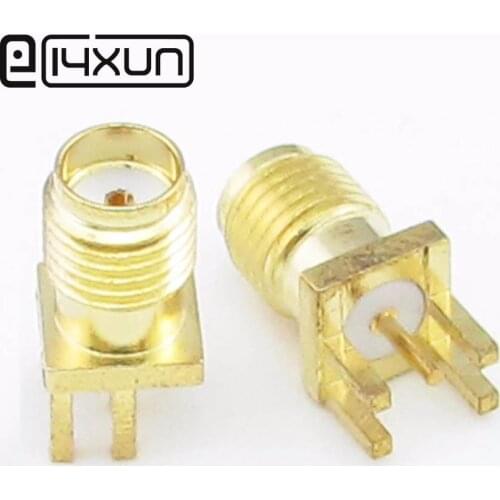 20pcs SMA female RF connector SMA-KE 1.6mm PCB Mount and SMA Female Plug Straight Receptacle Solder Adapter Connector