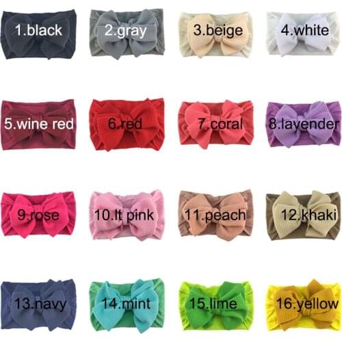 30 pcs/lot , 4.5 inch Hot Sell soft nylon hair with bubble cloth handmade bow with childrens head wear fashion accessories