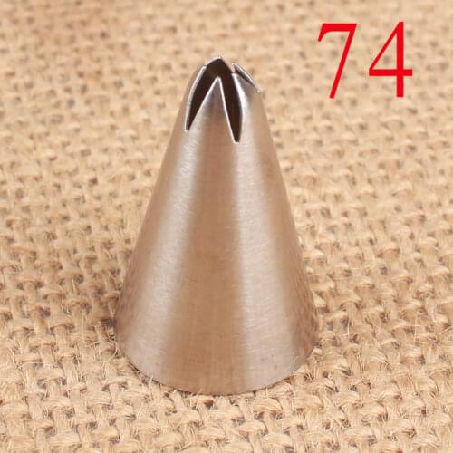 74# Leaf Cream Decorating Mouth Irregular Mouth 304 Stainless Steel Baking DIY Cake Tool Small Number