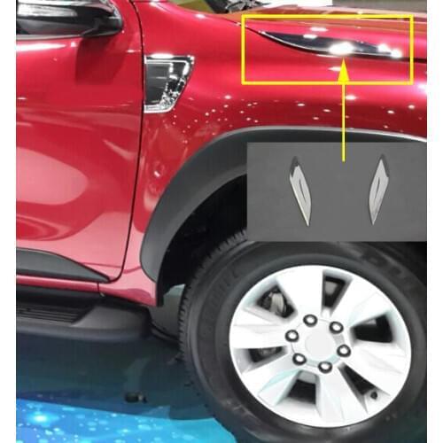 For Hilux revo accessories ABS chrome side vent trim for toyota hilux revo 2015-2017 car styling for toyota hilux parts revo