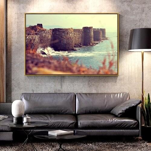 Artcozy Oil Canvas Painting sindhudurg_fort_maharashtra_india For Home Decoration Wall Art