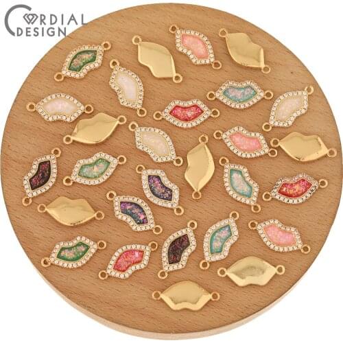 Cordial Design 30Pcs 9*20MM Hand Made/DIY Bracelet Making/Jewelry Accessories/CZ Connectors/Charms/Jewelry Findings & Components