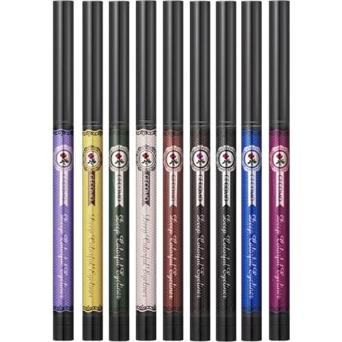 Colorful Gel Eyeliner Pencil Makeup Long Lasting Waterproof Quick Dry Natural Eyeliner Pen Big Eye Cosmetics Eye Makeup Tool