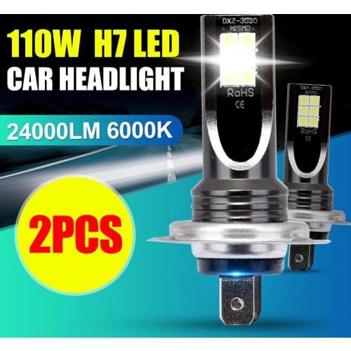 Perfect 360 degrees H7 110W 24000Lm LED Car Headlight Conversion Globes Bulbs Beam 6000K Kit lamp light bulbs Wholesale CSV