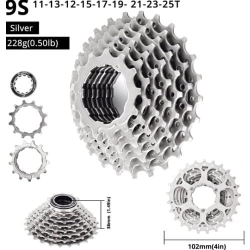 2021 New 23/25/28/30/32/34/36T MTB Cassette 9 Speed Fit for MTB, SRAM, Bike Freewheel