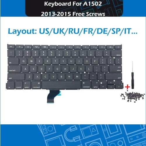New Keyboard For Macbook Pro 13" A1502 US Standard Replacement Keyboard 2013 2014 2015 EMC 2678 2875 2835