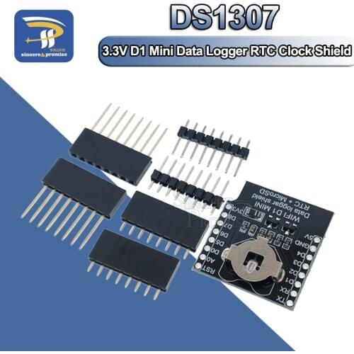 Micro SD D1 Mini Data Logger Shield + RTC DS1307 Clock For Arduino/Raspberry
