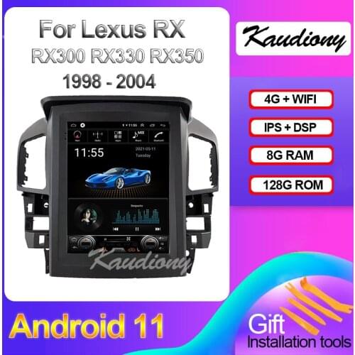 Kaudiony 10.4" Android 10.0 For Lexus RX RX300 RX330 RX350 Car Radio Multimedia Player Auto GPS Navigation Stereo 4G 1998-2004