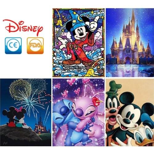 Disney 5D Diy Diamond Painting Cross Ctitch Kits Diamond Mosaic Embroidery 3d Painting Round Drill Gift