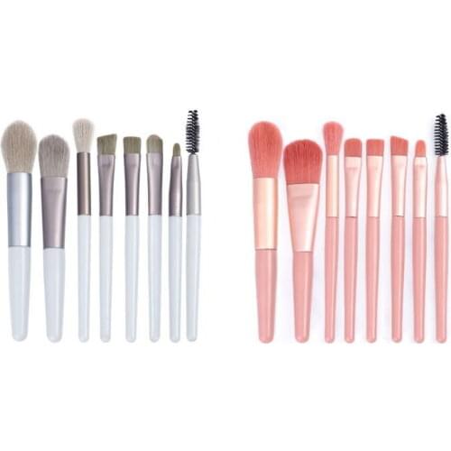 8PCS/SET Makeup Brushes Tool Set Brush Cosmetic Powder Eye Shadow Foundation Blush Blending Beauty Make Up Brush Maquiagem