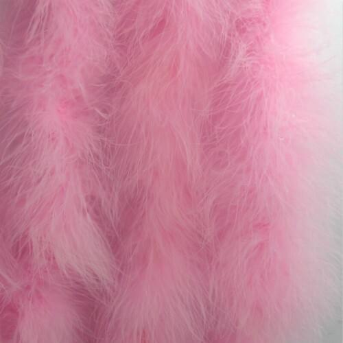 Pink color Dyed 25 gram marabou chicken feather boas fluffy&high quality feather fringes for christmas tree decorations