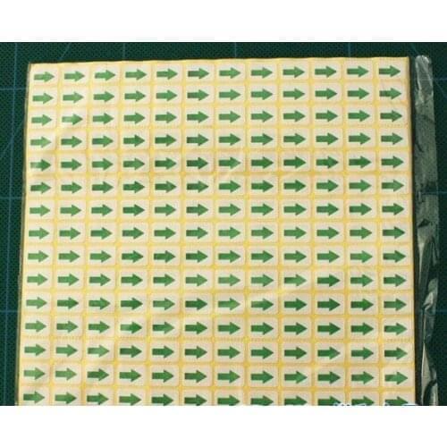 [ Fly Eagle ] Green Small Arrow Self Adhesive Sticker Labels 1/2 "x 3/8 " Business Office lot