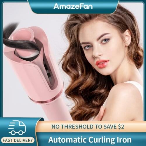 AmazeFan Automatic Curling Iron Rotating Professional Curler Styling Tools for Curls Waves Ceramic Curly Magic hair curler