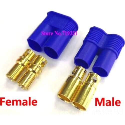 1sets EC8 Device Connector Plug Male and Female Brass for Heavy Truck Car Jump Starter, Booster Car Battery