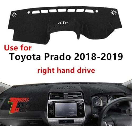 TAIJS Right Hand Drive New Design Car Dashboard Cover Dust Resistant Mat Fit for TOYOTA PRADO 2018-2021