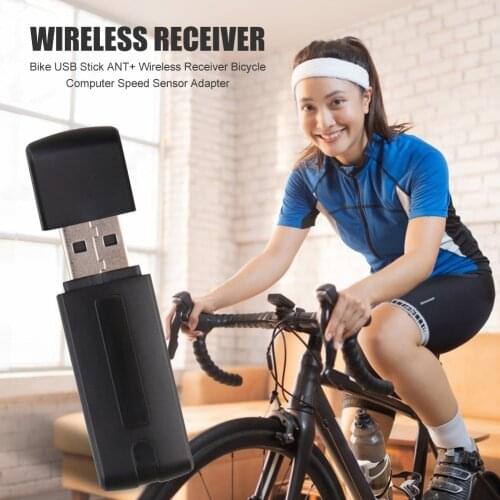 Bike Stopwatch USB Stick ANT+ Wireless Receiver Bicycle Computer Cycle Data Adapter Speed Cadence Sensor