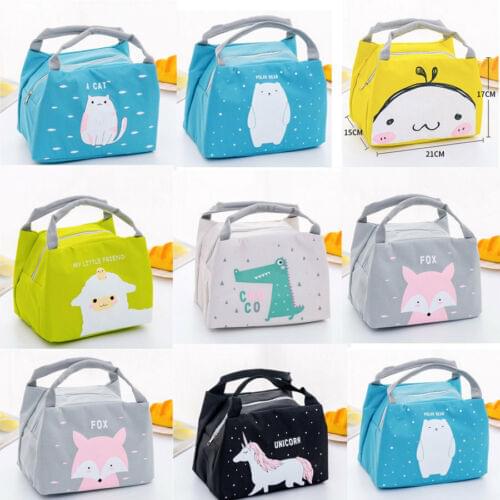 Japan Environmentally Friendly Portable Insulated Rice Bag Cute Lunch Box Bag Kawaii Prepared Food Container Foldable Storage