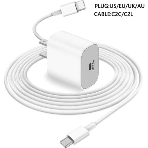 USB Type C Charger Mini Quick Charge EU US Travel Power Adapter for iPhone 12 Samsung Xiaomi ChargerUSB Car Charger