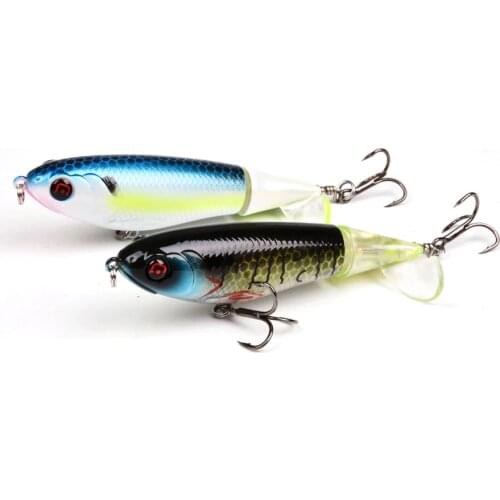 1 Pieces 10cm 17g Whopper Popper Top Water Lures Fishing Wobblers Minnow Fishing Lure Accessories Popper Bait