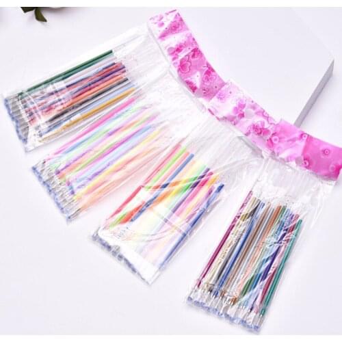 Pen Refills Glitter Highlighter Gel Pen Core for Drawing Painting Marker Stationery School Office Supplies 12/24 Colors