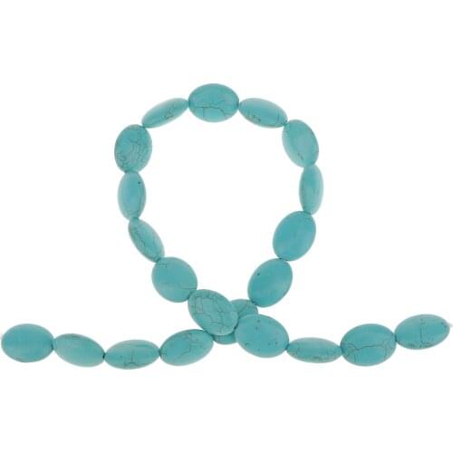 20pcs Stone Natural Gemstones Turquoise Oval 20 x 15 x 7.5 mm Cabochons for Jewelry Making Beads