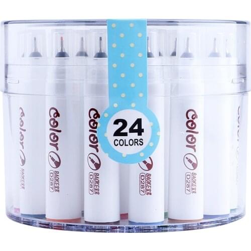 24 Boxes of Baoke D287A Micro-hole Colored Pens 24-color Sketch Pen Drawing Hook Line Pen Color Pen Drawing Pen