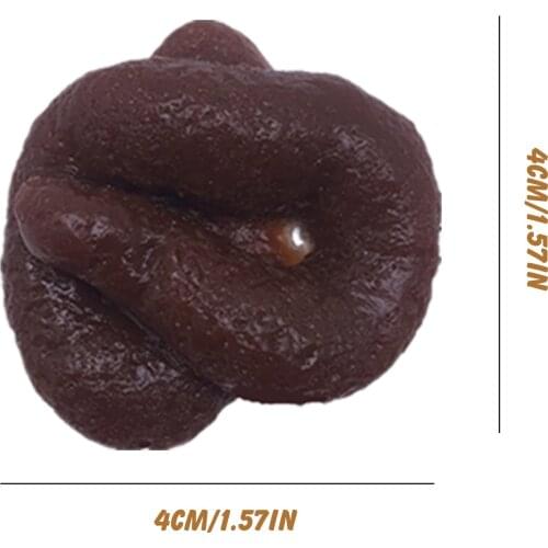3# Realistic Gift Funny Toys Fake Poop Piece of Prank Antistress Gadget Squish Toy Joke Tricky Toys Turd Mischief