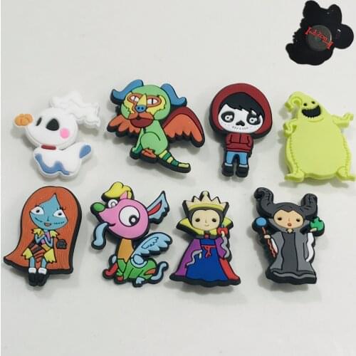 8PCS PVC Princess Queen Zombie Ghost Fridge Magnet Decorate Home Cartoon Sticker Refrigerator Magnets Halloween Children Gifts