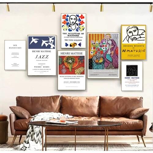 Matisse Abstract Task Alphabet Art Print Posters Nordic Wall Picture Canvas Painting For Living Room Dining Room Home Decorative