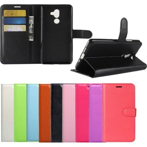7 Plus TPU Cover PU Leather Flip Case for Nokia 7 Plus with Holder Card Slots Wallet Cell Phone Case Conqoa