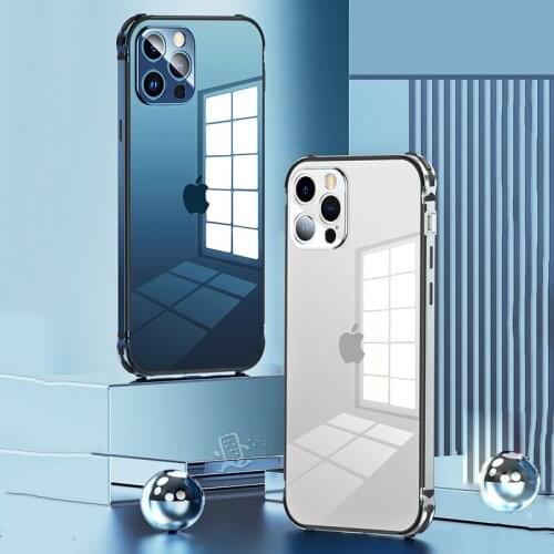 For iphone 12 Pro MAX Case Aluminum metal bumper For iphone 12 mini 12pro 12 12promax Cover Tempered glass Phone Case Luxury