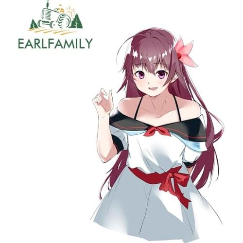 EARLFAMILY 13cm x 8.1cm for Kantai Collection Anime Decal Creativite Car Sticker Air Conditioner Scratch-Proof Vinyl Car Wrap