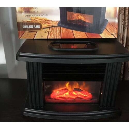Remote Control Electric Fireplace Freestanding Electric Stove Heater With LED Flame Effect Warm Air Heater Heating For Winter