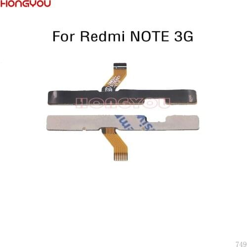 10PCS/Lot For Xiaomi Redmi NOTE 3 2 4X Power Button Switch & Volume Up / Down On / Off Button Flex Cable