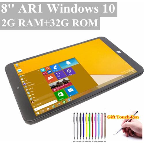 Hot Sales 2GBDDR3 +32GB 8.0 INCH AR 1 Windows 10 Dual Cameras Quad Core Bluetooth-Compatible Micro Usb