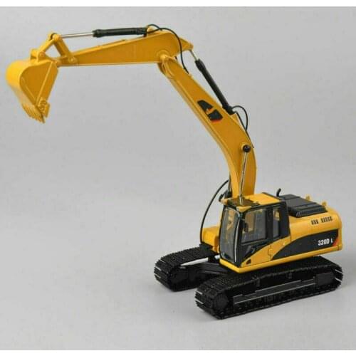 Collection diecast model 1:50TH Diecast Hydraulic Excavator 320D L Yellow Car Model Toy Vehicles Engineering vehicle model