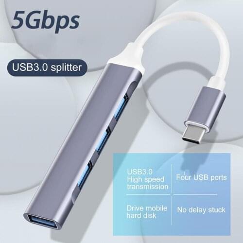 USB C HUB 3.0 Type C 3.1 4 Port Multi Splitter Adapter OTG For Laptop Surface PC Computer Accessories