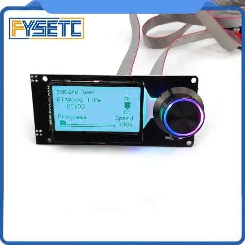 Type C mini 12864 v1.2 MINI12864 LCD Screen Smart Display Black on white Supports Marlin DIY With SD Card 3D Printer Accessories
