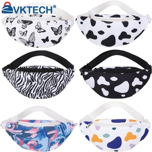 Fashion Women Animal Pattern Printing Shoulder Crossbody Messenger Bag Casual Ladies Large Capacity Chest Waist Pack Handbags