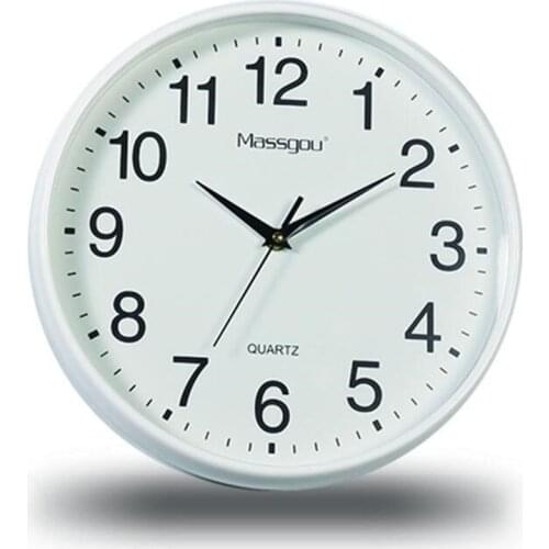 12 inch Simple Wall Clock White Nordic Silent Art Hanging Classic Clocks Reloj De Pared Home Decor Living Room Bedroom Corridor