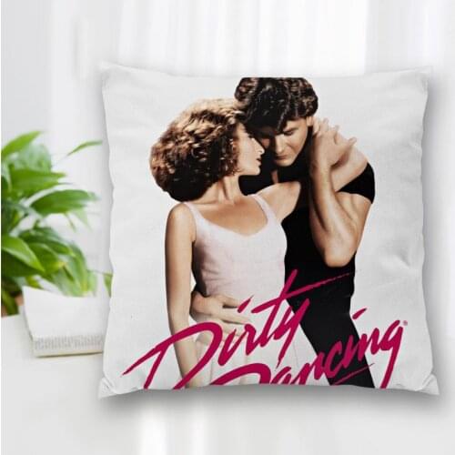 New Custom Dirty Dancing Classic Movie Pillow Slips Polyester Decorative Pillowcases Zipper Pillow Case Pillowcase Cover Square